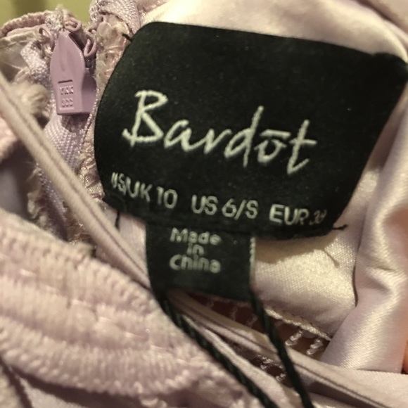 LIGHT PURPLE LACE PANEL DRESS - Picture 7 of 7